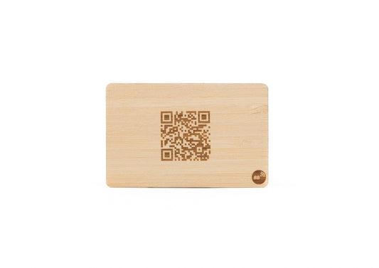 Bamboo QR NFC Business Card