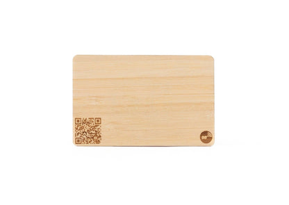 Custom Bamboo NFC URL Card