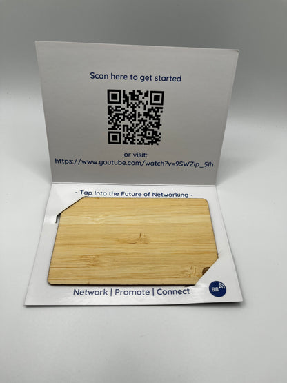 Custom Bamboo NFC URL Card